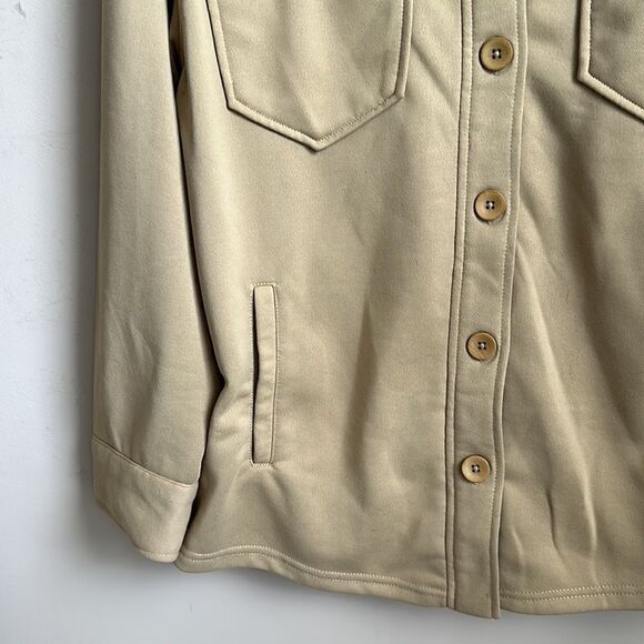 Bagatelle Women’s Tan Shacket Jacket L - Picture 3 of 6